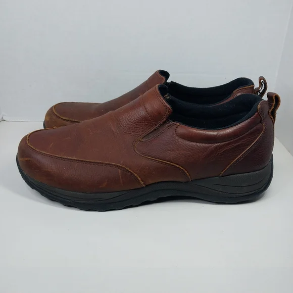 L.L. Bean Comfort Moc II Men's 14 W Leather Slip On Casual Loafers Brown 257064 - Picture 5 of 12
